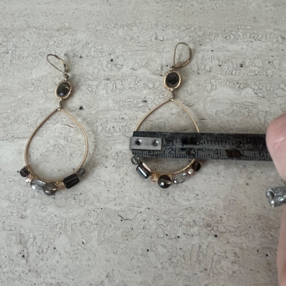 Dana Kellin - Gold and Quartz Earrings - Picture 6 of 6